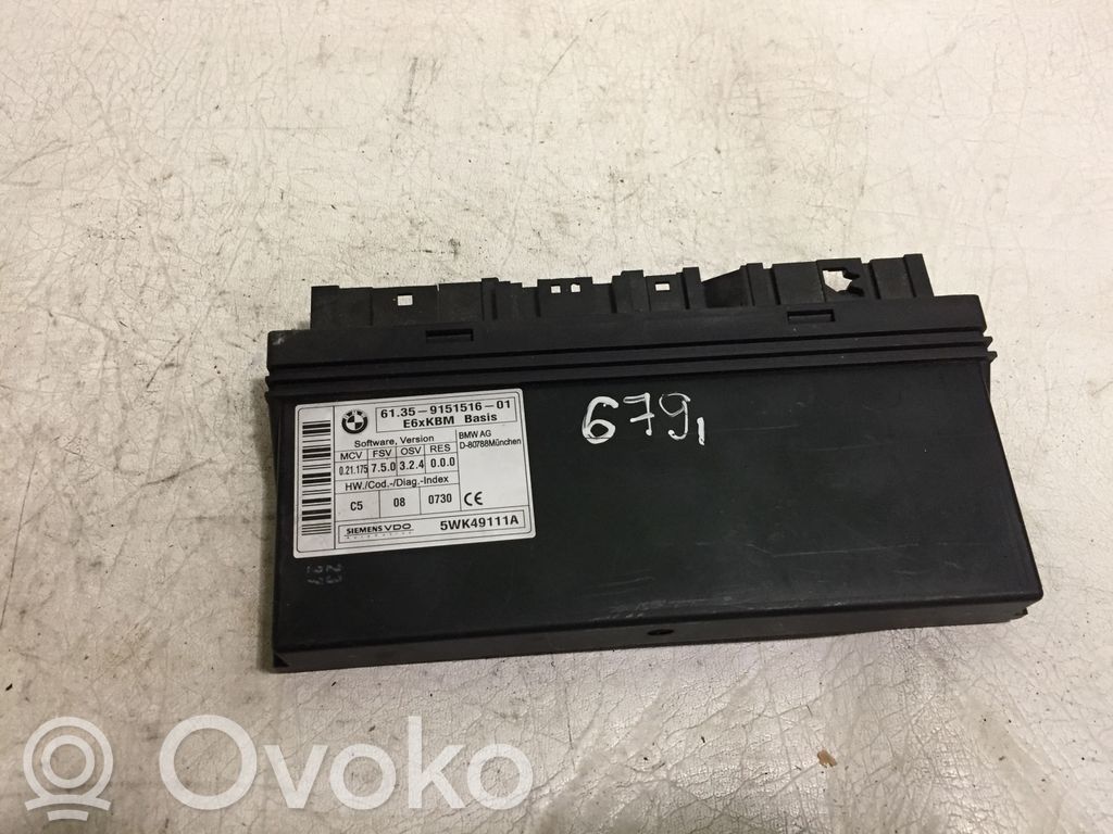 BMW 5 E60 E61 Moduł / Sterownik komfortu 