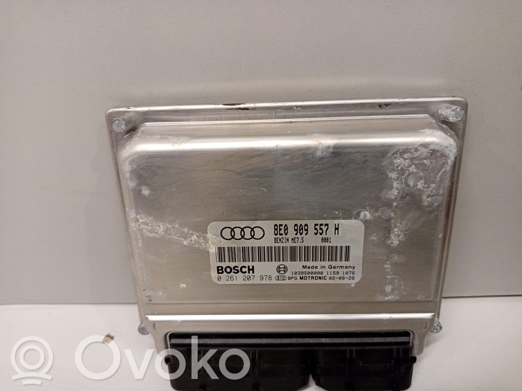 Engine control unit/module   8E0909557H,0261207978