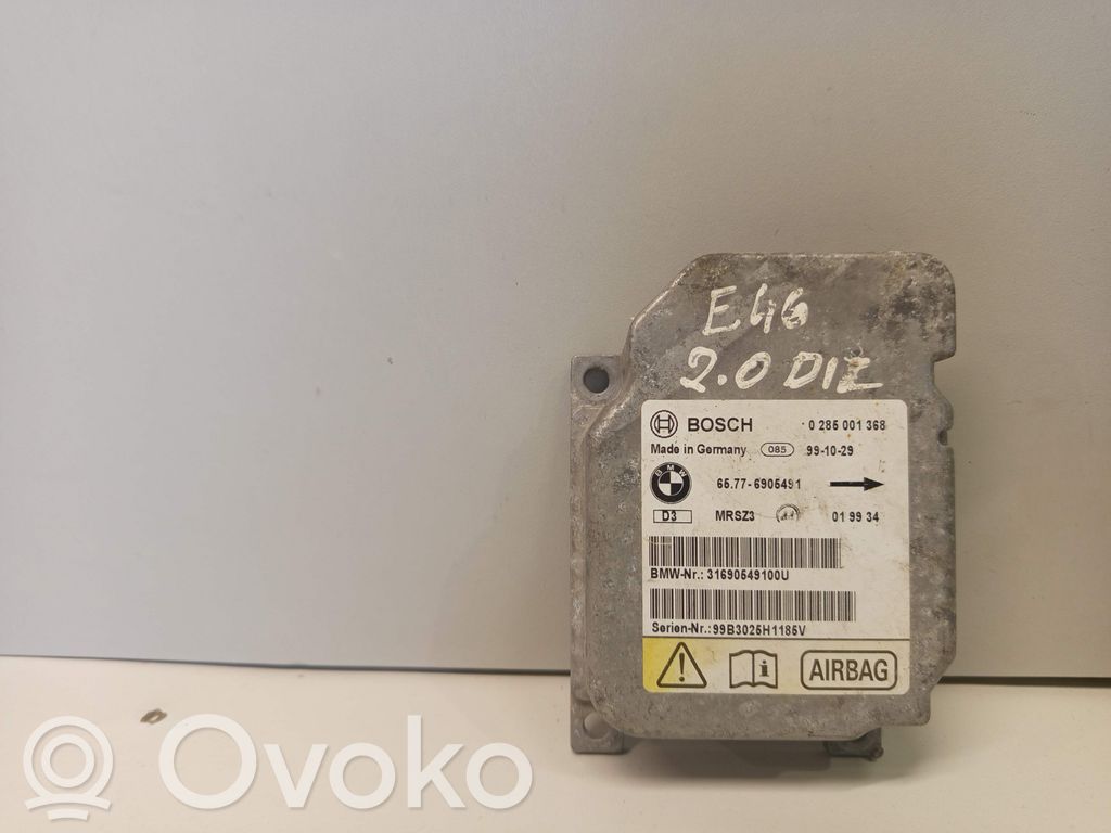 BMW 3 E46 Airbag control unit/module 