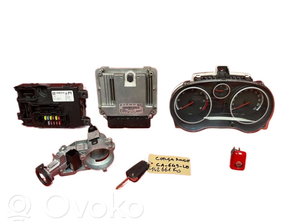 Opel Corsa D Engine ECU kit and lock set 