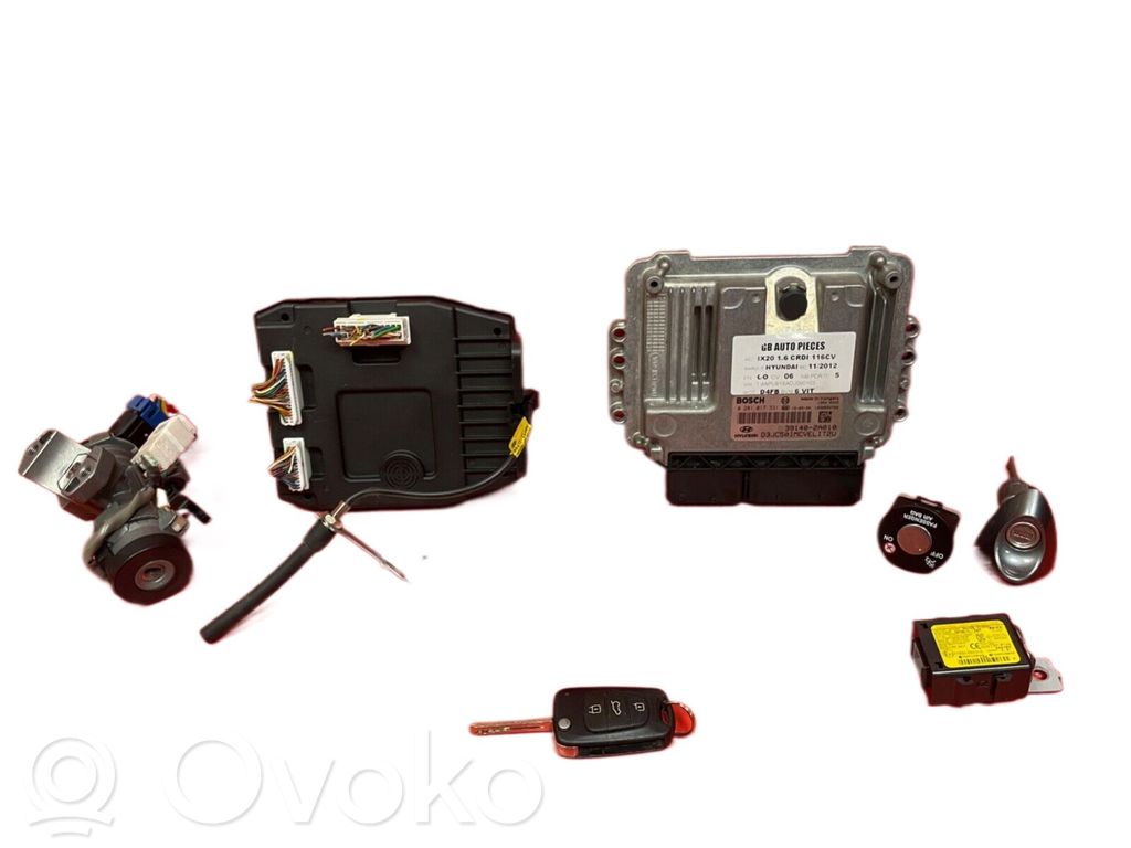Hyundai ix20 Juego de cerradura y set ECU del motor 