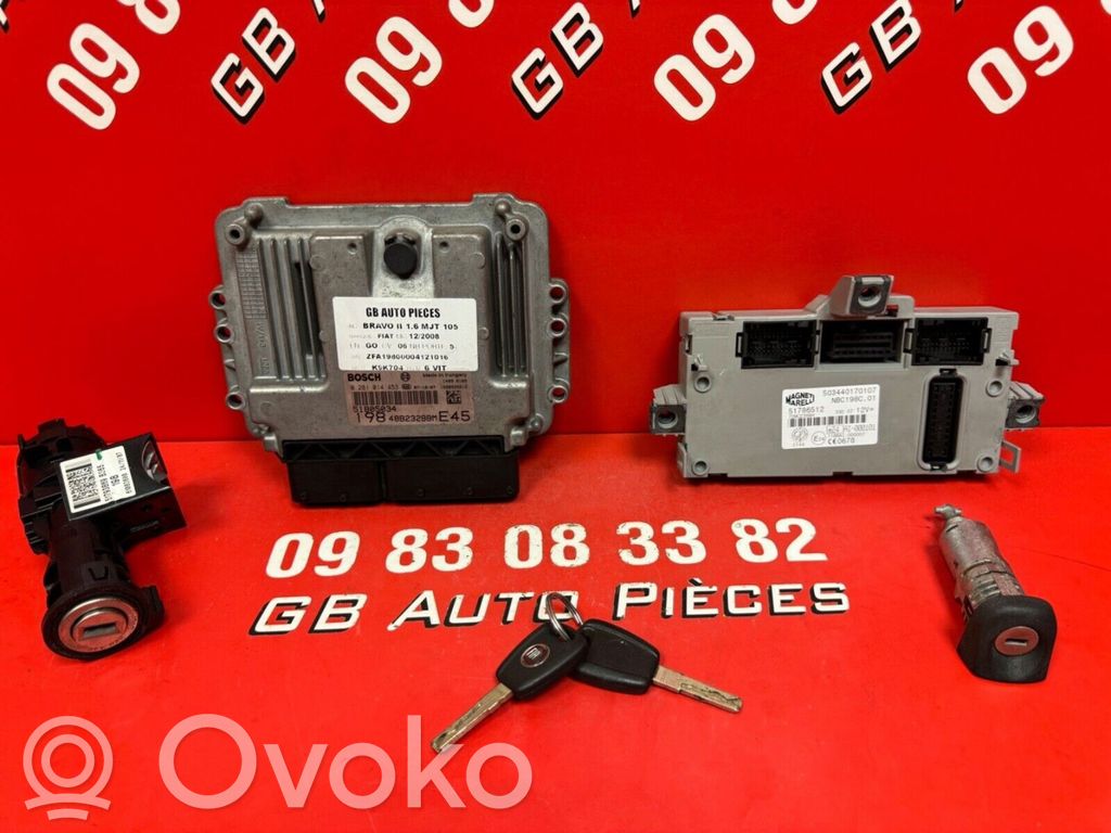 Fiat Bravo Engine ECU kit and lock set 