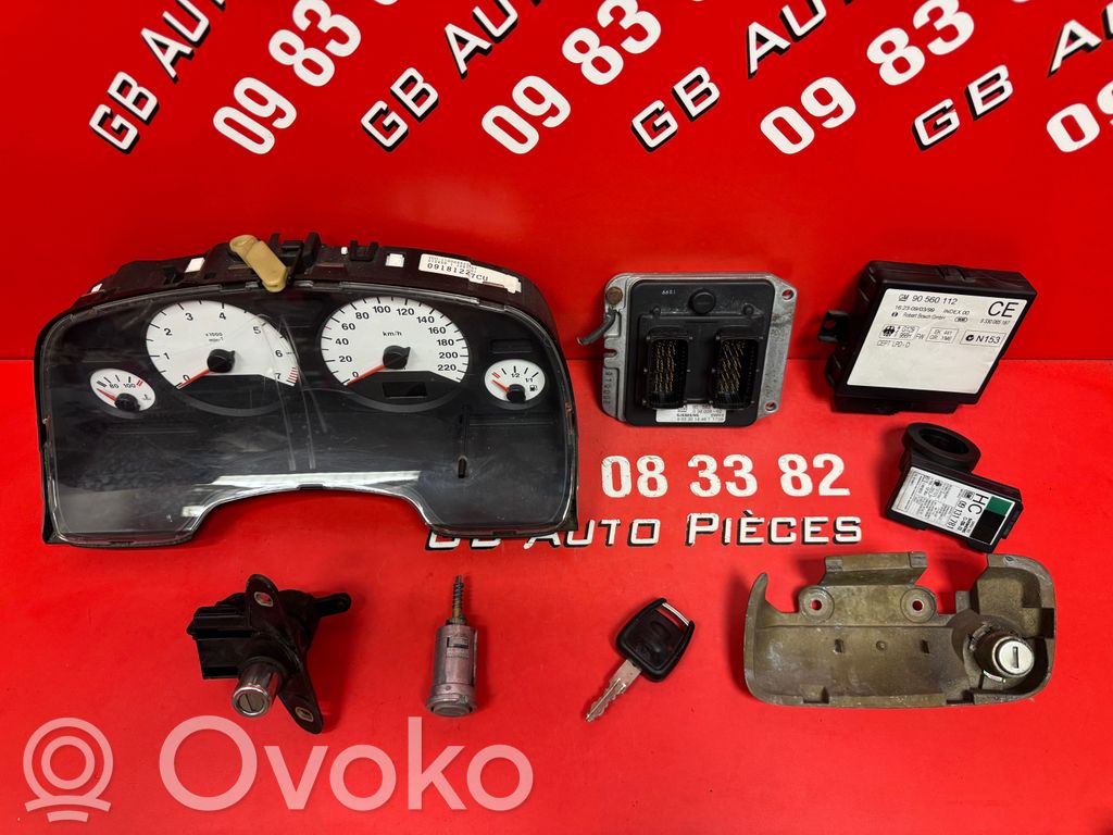 Opel Zafira A Juego de cerradura y set ECU del motor 