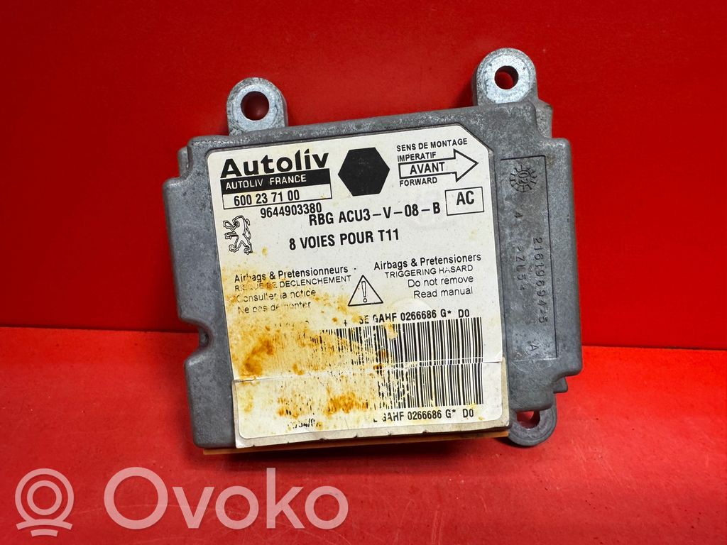 Peugeot 206 Airbag control unit/module 