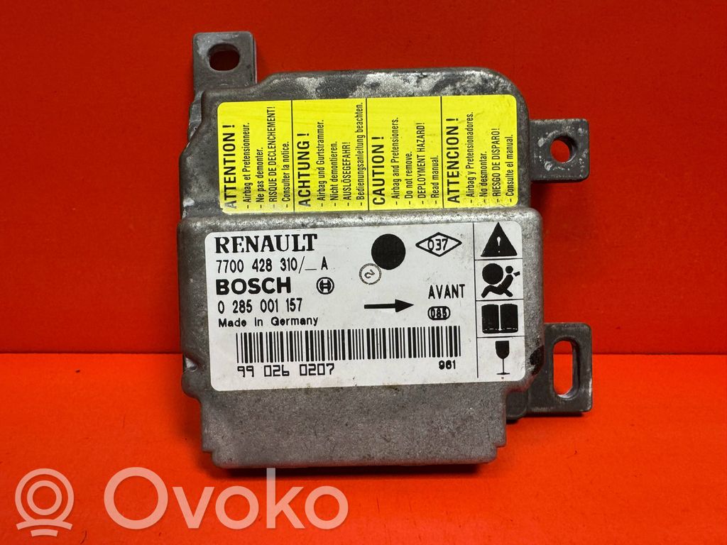 Renault Clio II Module de contrôle airbag 