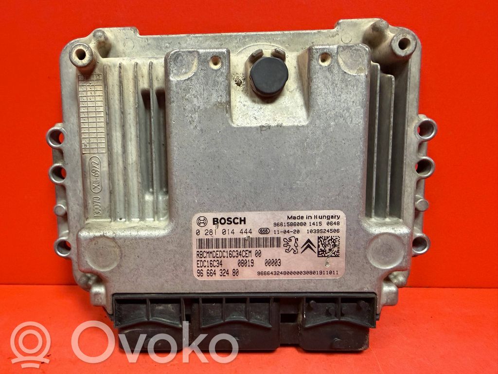 Engine control unit/module   0281014444,9666432480