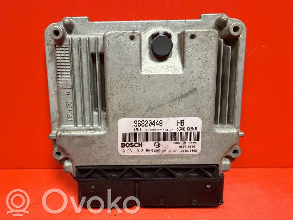 Engine control unit/module   0281013600,96820448