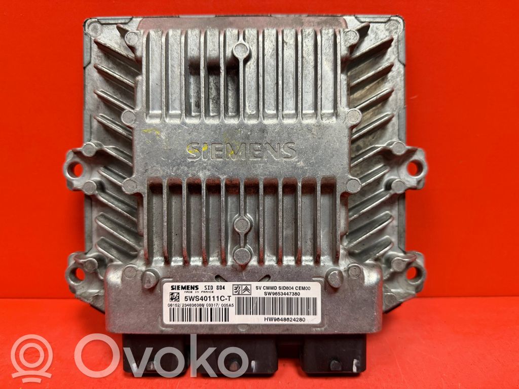 Galios (ECU) modulis   5WS40111CT,9653447380,9648624280