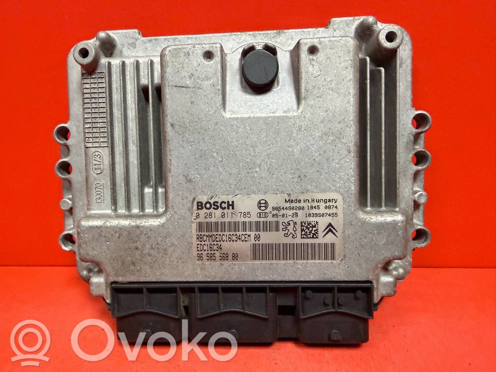 Engine control unit/module   0281011785,9658556880,9654490280