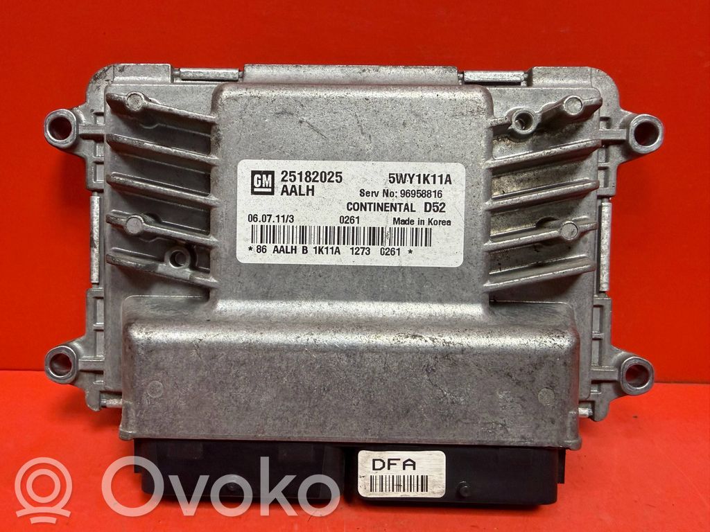 Engine control unit/module   25182025,5WY1K11A,96958816