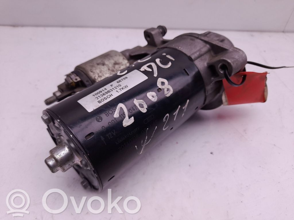 Motor de arranque   BOSCH,0001115047,21369B31210
