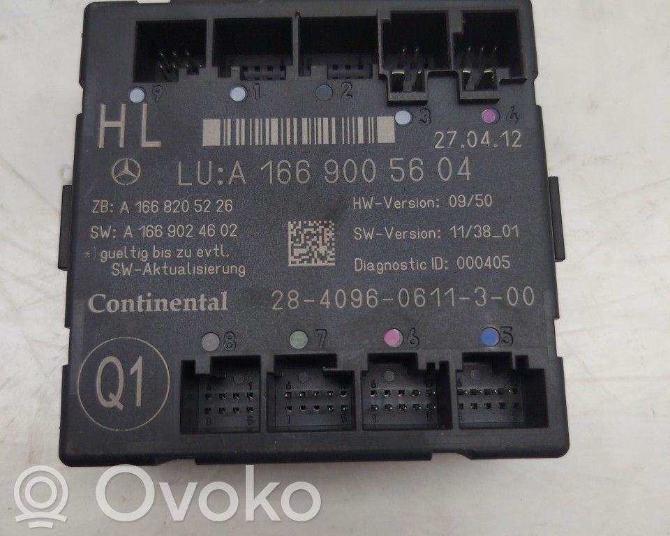 Mercedes-Benz ML W166 Alte unități/module de control 