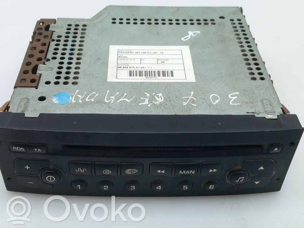 Peugeot 307 Unità principale autoradio/CD/DVD/GPS 