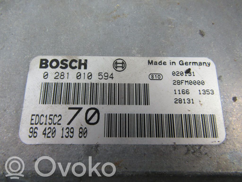Peugeot 206 CC Engine control unit/module ECU 