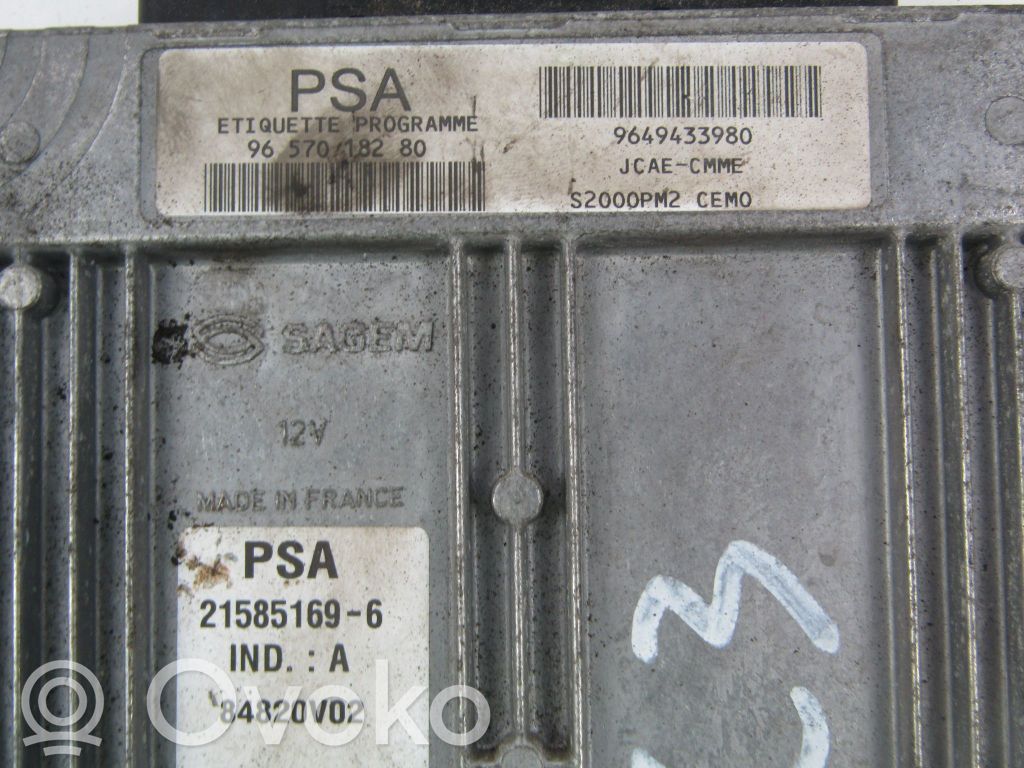 Citroen C3 Engine control unit/module ECU 