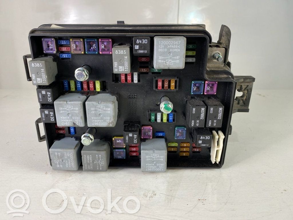 Chevrolet Aveo Drošinātāju kaste (komplekts) 