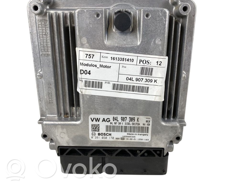 Sterownik / Moduł ECU   04L907309K,F04L906016HD