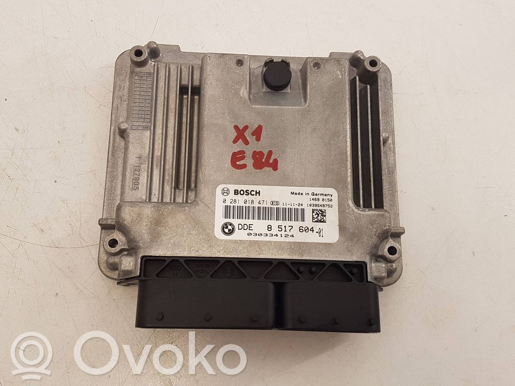 BMW X1 E84 Engine control unit/module ECU 