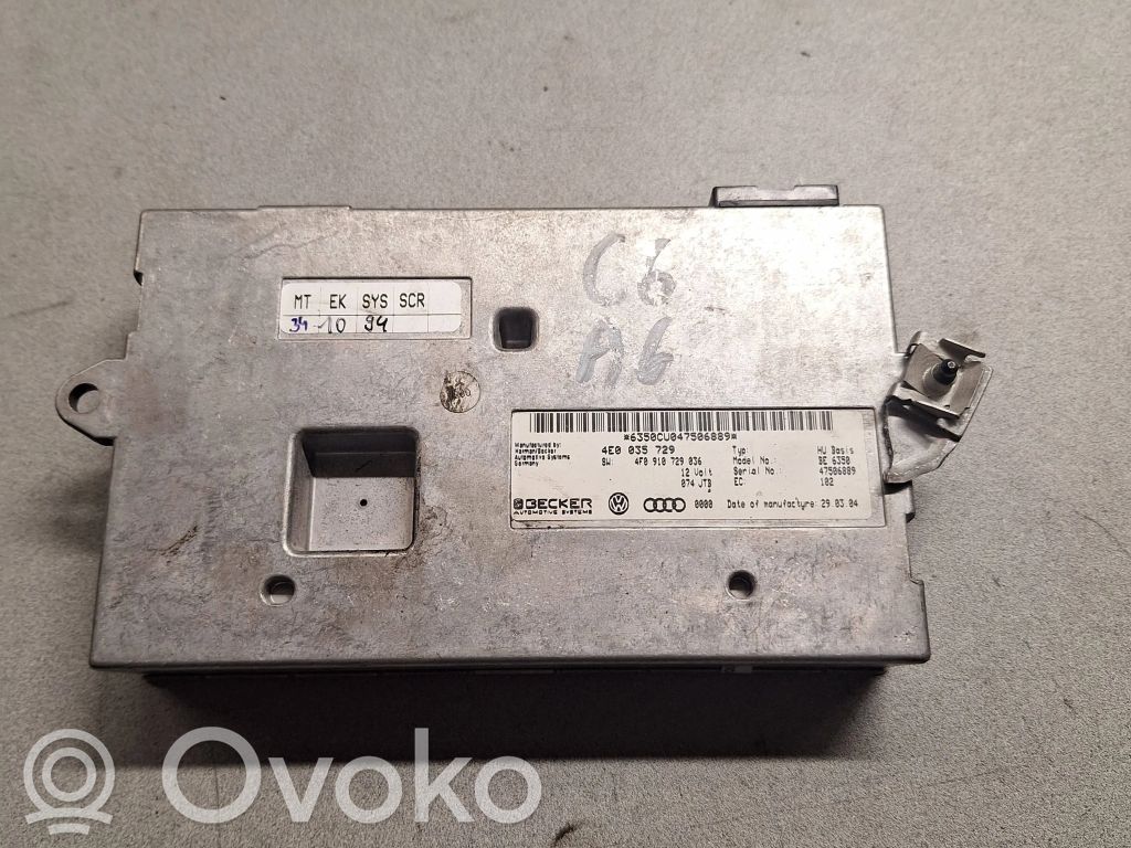 Audi A6 S6 C6 4F Centralina MMI 