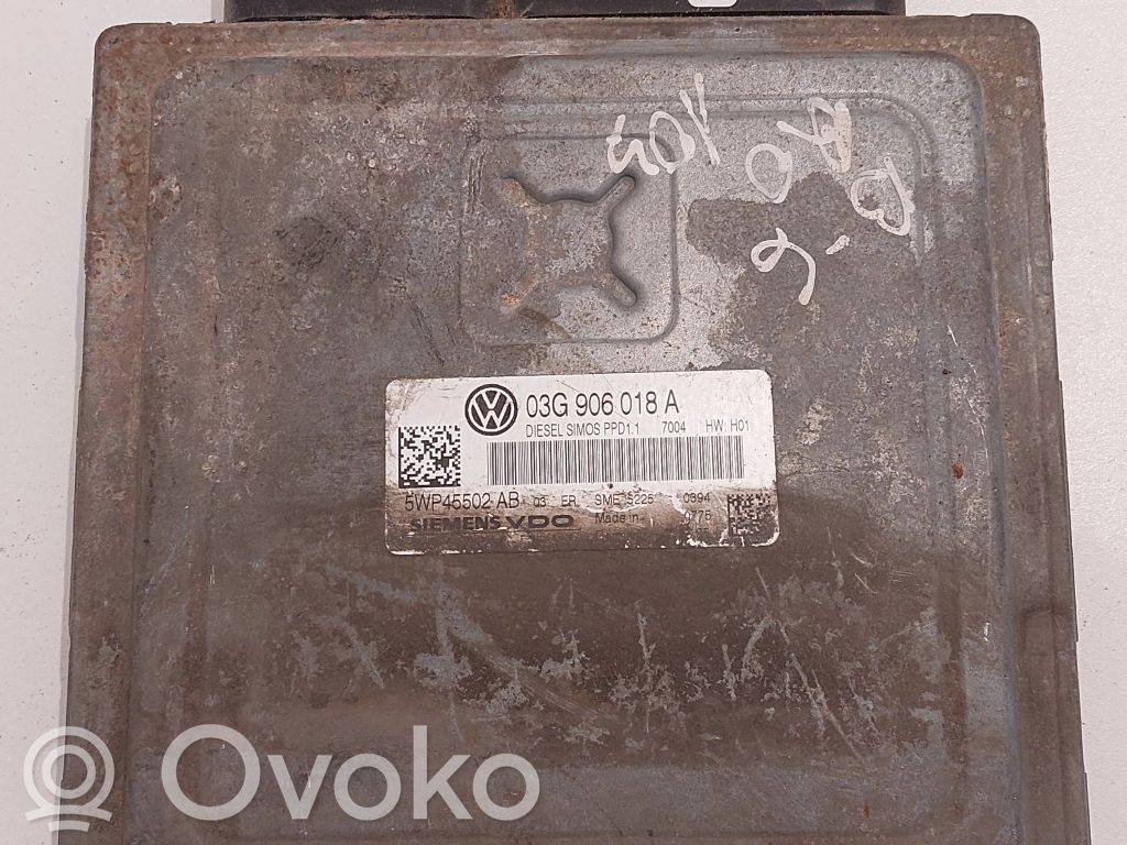 Engine control unit/module   03G906018A,5WP45502AB,SME5225