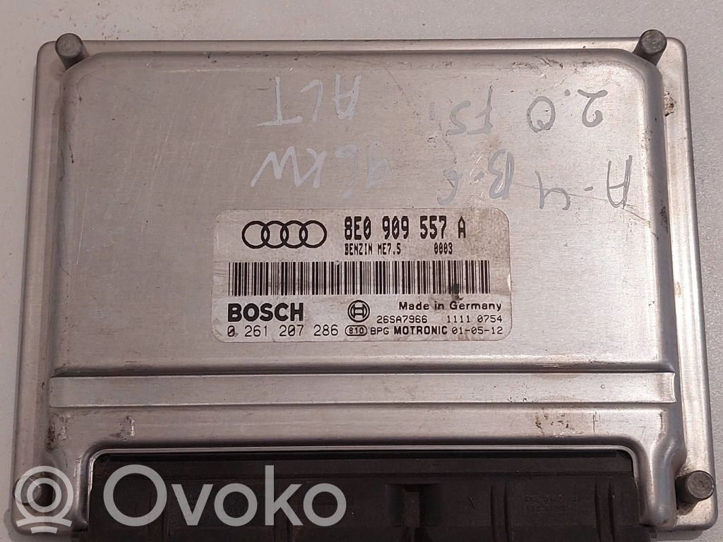 Engine control unit/module   8E0909557A,26SA7966,0261207286