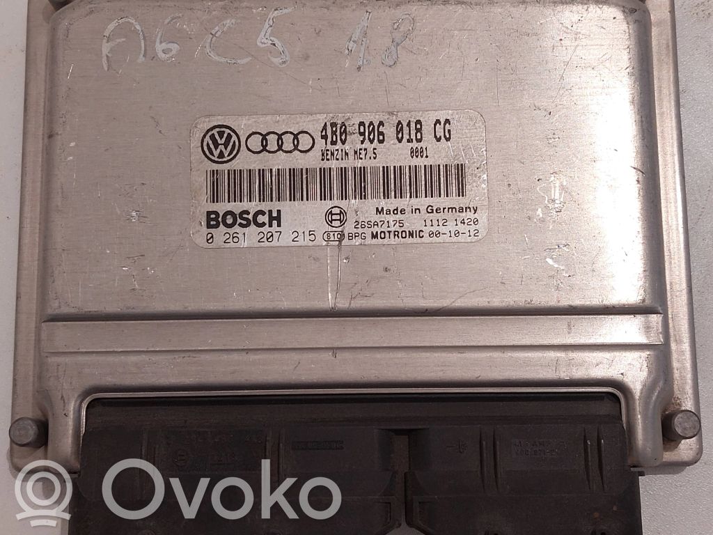 Engine control unit/module   4B0906018CG,26SA7175,0261207215