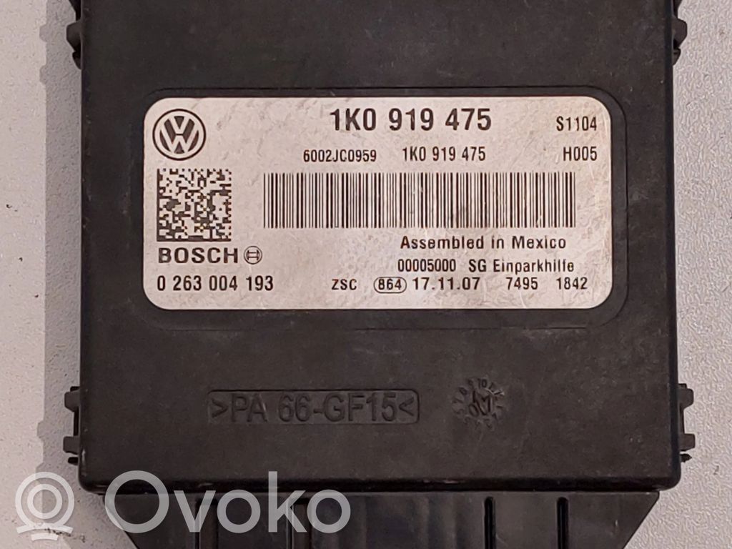 Parking PDC control unit/module   1K0919475,6002JC0959,0263004193