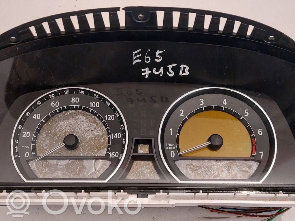 BMW 7 E65 E66 Velocímetro (tablero de instrumentos) 