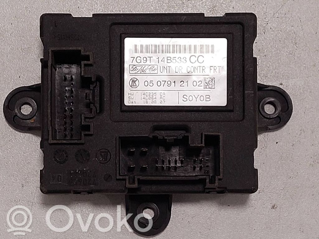 Unité de commande module de porte   7G9T14B533CC,14C235,0507912102