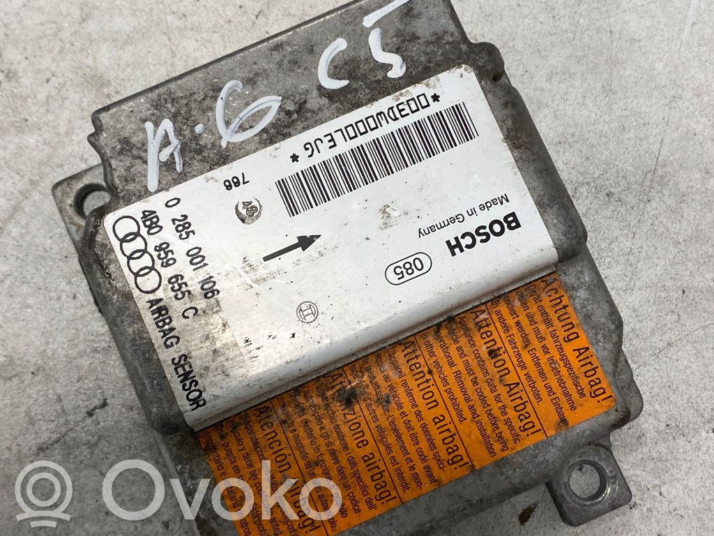 Audi A6 S6 C5 4B Unitate/modul de comandă airbaguri 