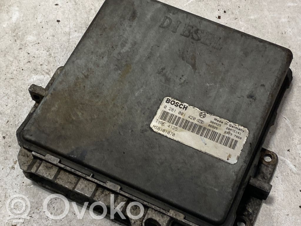 Engine control unit/module   0281001420,28RTE141,MSB101070