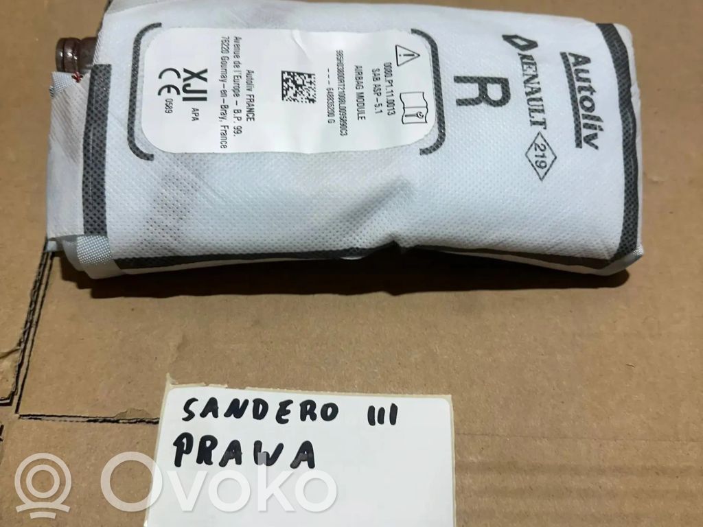 Dacia Sandero III Airbag del asiento 