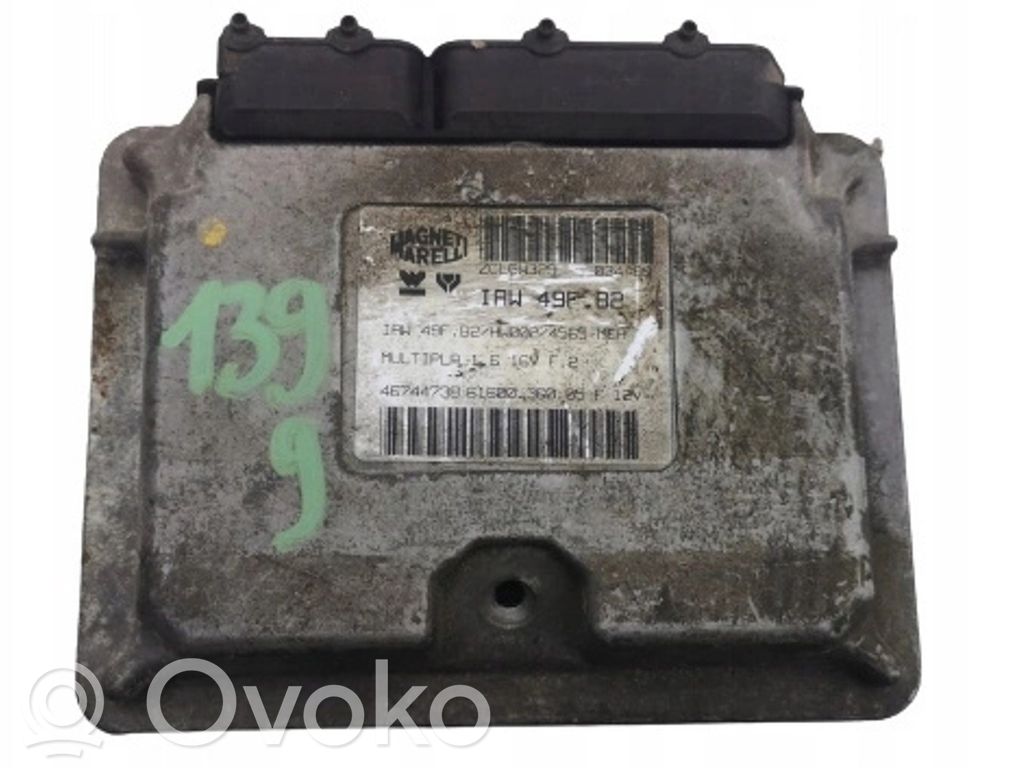 Fiat Multipla Engine ECU kit and lock set 