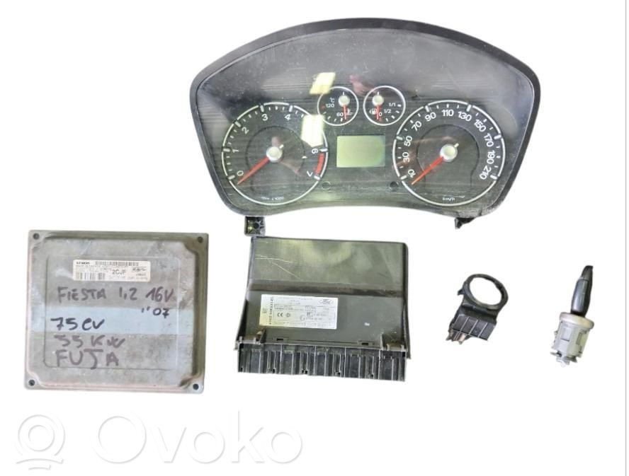Ford Fiesta Juego de cerradura y set ECU del motor 