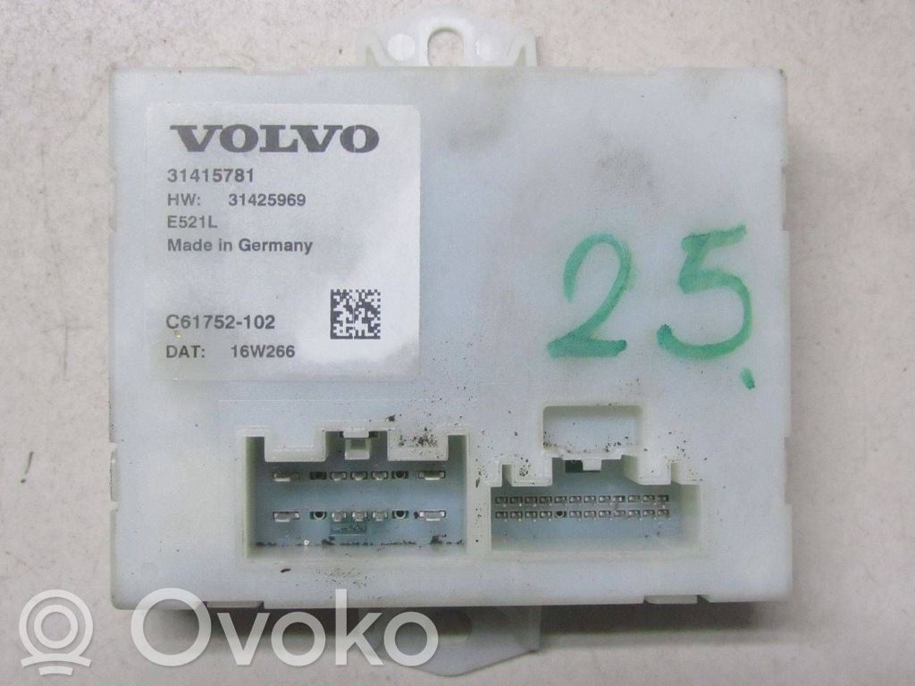 Volvo XC60 Tailgate/trunk control unit/module 