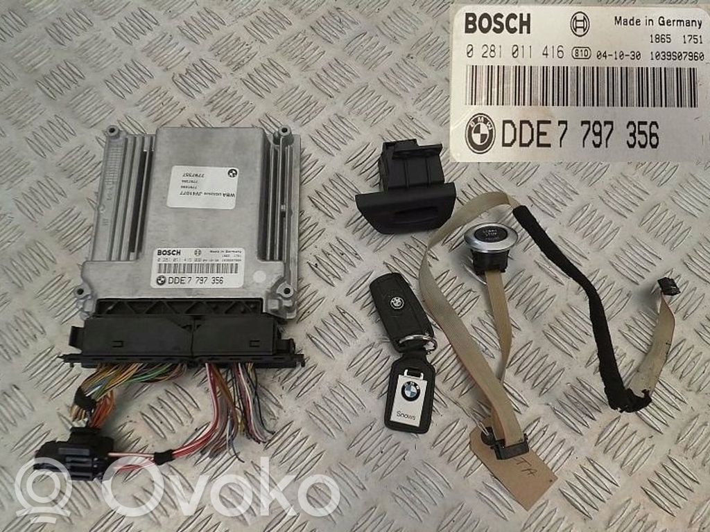 BMW 1 E81 E87 Engine ECU kit and lock set 