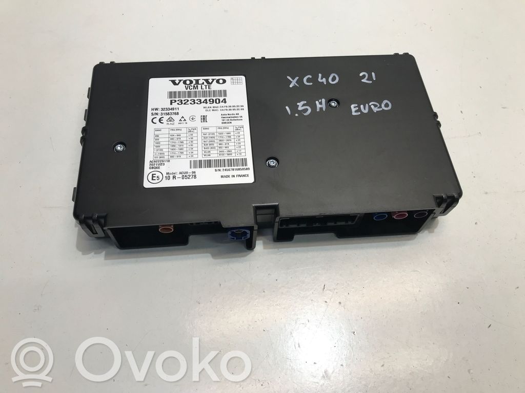 Volvo XC40 Other control units/modules 