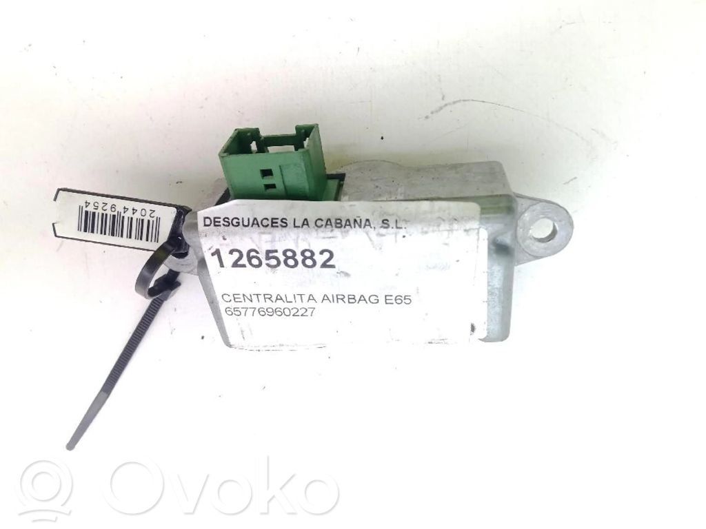 Unidad de control/módulo del Airbag   65776960227