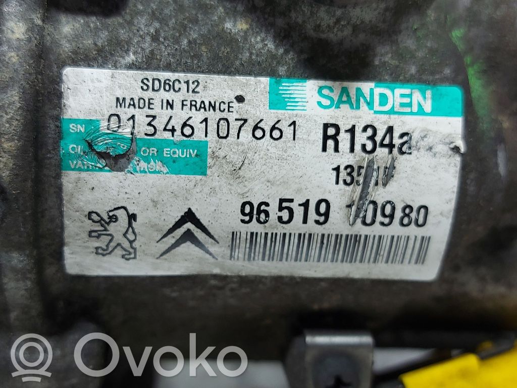 Peugeot 207 Klimakompressor Pumpe 