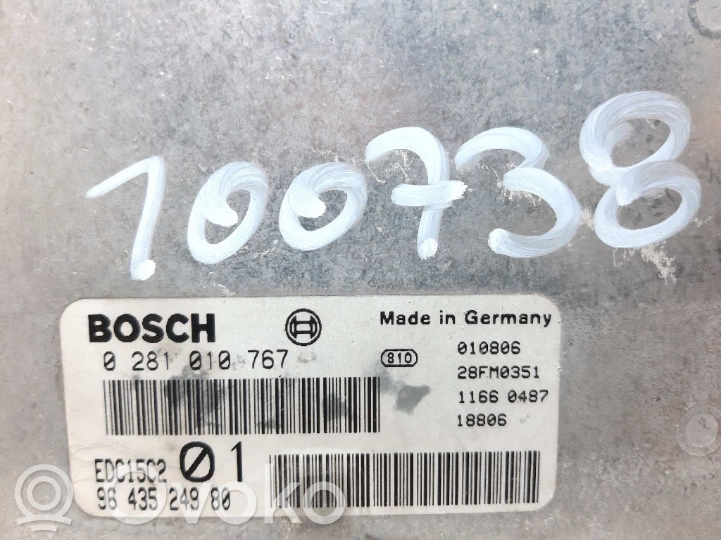 Engine control unit/module   9643524989,100738