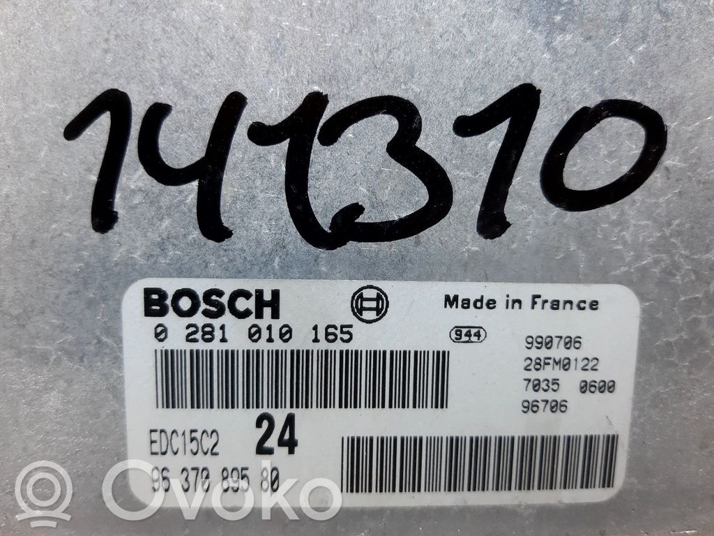 Engine control unit/module   9637089580,141310