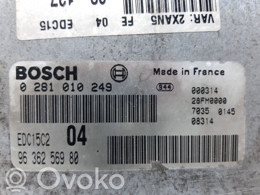 Engine control unit/module   9636256980,141392