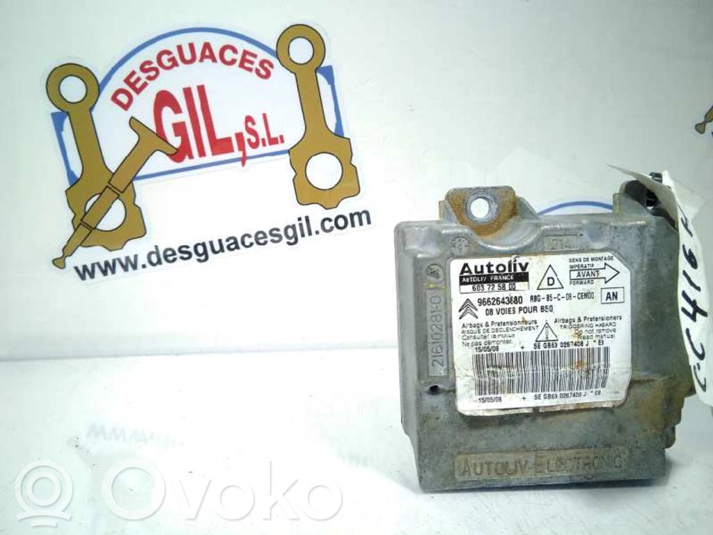 Citroen C4 I Sterownik / Moduł Airbag 