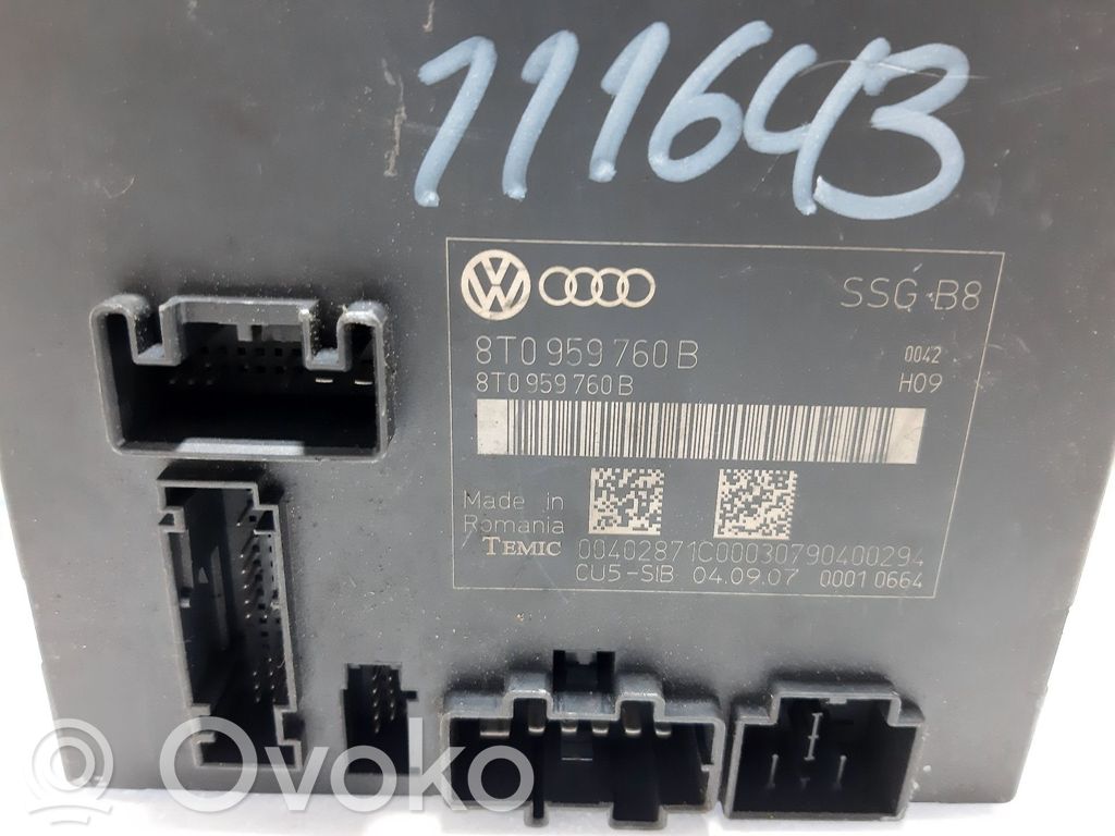 Audi A5 8T 8F Moduł / Sterownik fotela 