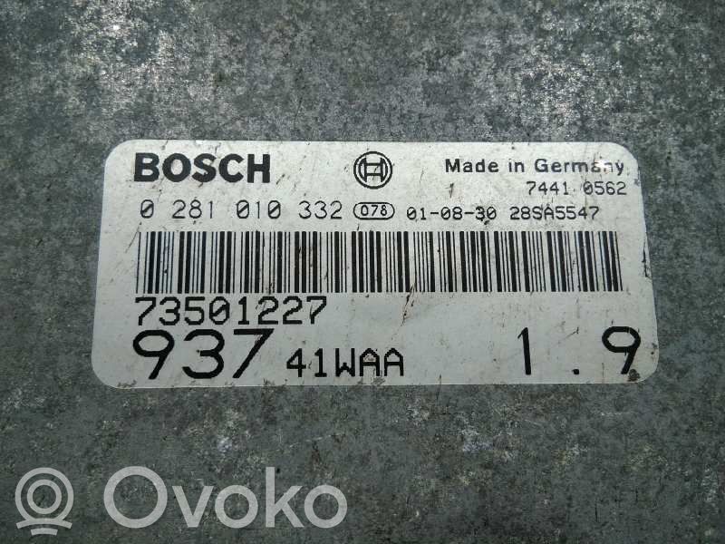 Alfa Romeo 147 Unidad de control/módulo del motor 