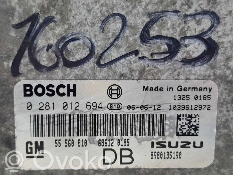 Opel Astra H Centralina/modulo del motore 