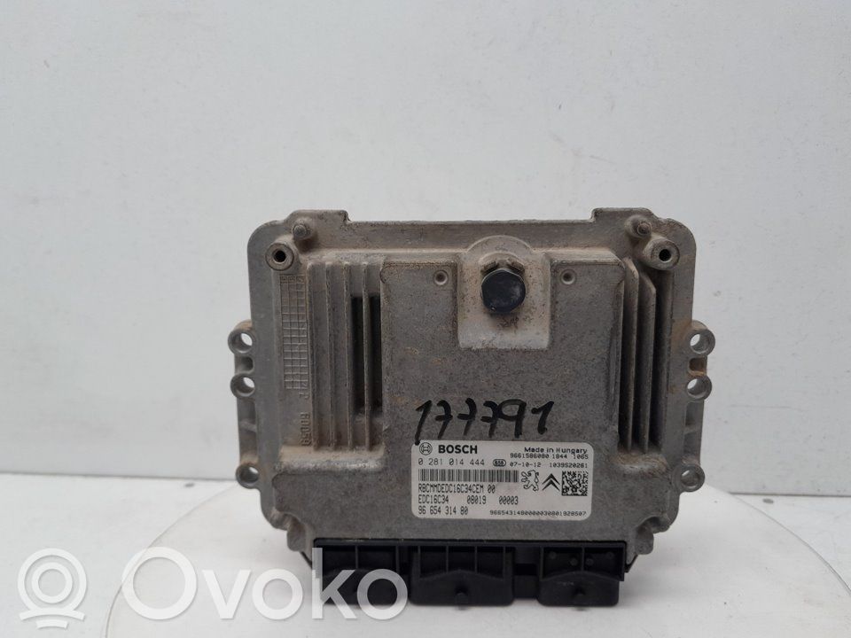 Peugeot Bipper Engine control unit/module 