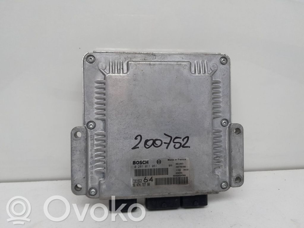 Engine control unit/module   9647472780,200752