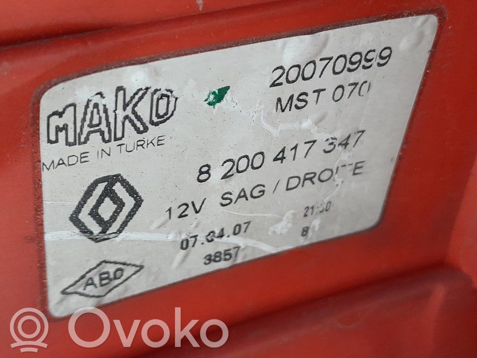 Renault Megane II Aizmugurējais lukturis virsbūvē 