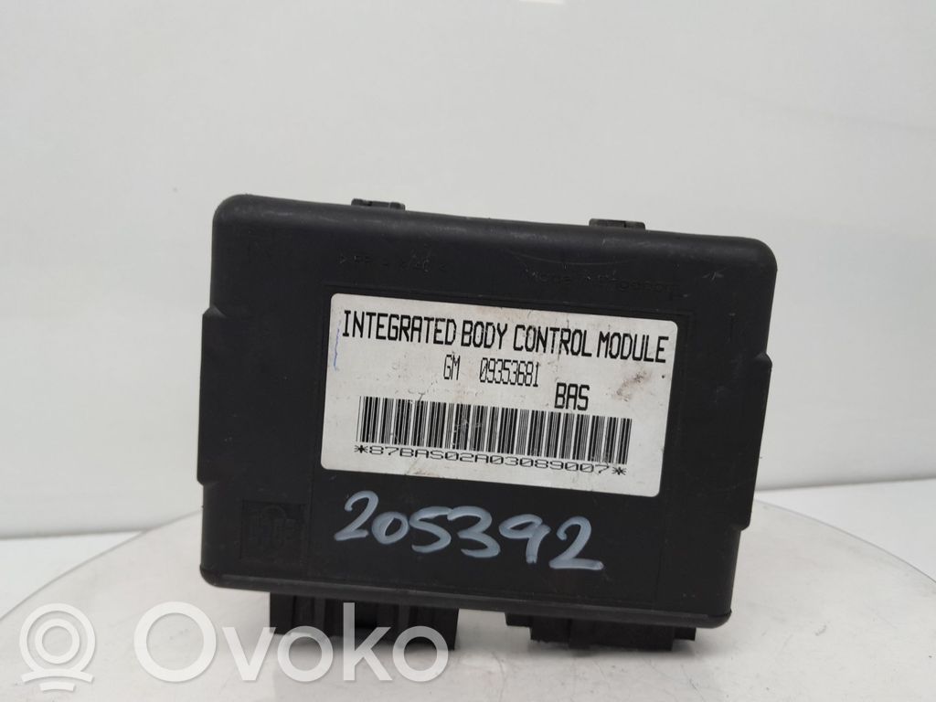 Módulo de confort/conveniencia   09353681,205392